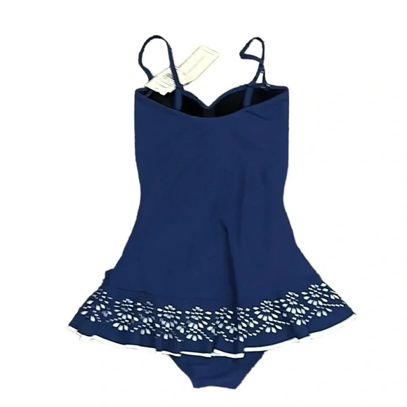 Gottex Profile Enchantment Bandeau Swimdress Size 8 Resort Vacation Swim Beach - Picture 8 of 13